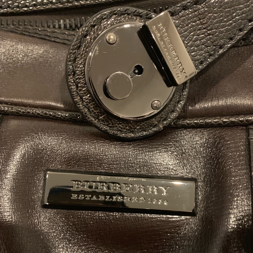 All Leather Burberry Weekend Bag
